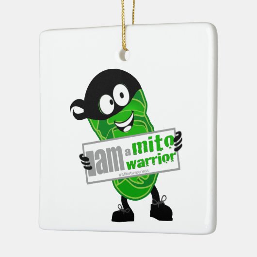 Ich bin ein Mito-Krieger Keramikornament (Links)