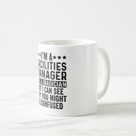 Ich bin ein Moderator und kein Zauberkünstler Kaffeetasse (VorderseiteRechts)