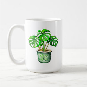 Ich bin ein Monstera ohne meinen Kaffee Funny Pf Kaffeetasse