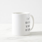 Ich bin ein Monstera ohne meinen Kaffee | Funny Pf Kaffeetasse (VorderseiteRechts)