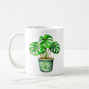 Ich bin ein Monstera ohne meinen Kaffee Funny Pf Kaffeetasse