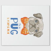 Ich bin ein Mops, ein lustiges Mops Geschenk, Mops Geschenkpapier (Flach)
