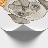 Ich bin ein Mops, ein lustiges Mops Geschenk, Mops Geschenkpapier (Ecke)