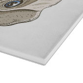 Ich bin ein Mops, ein lustiges Mops Geschenk, Mops Schneidebrett (Ecke)