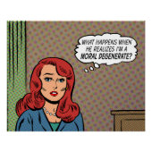 "Ich bin ein moralischer Ableger" Poster (Vorderseite)