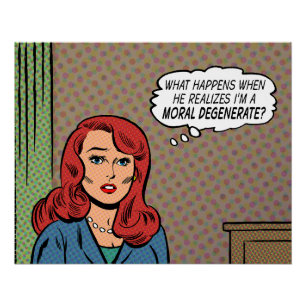 "Ich bin ein moralischer Ableger" Poster