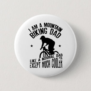 Ich bin ein Mountainbike-Vater lustiges Design für Button