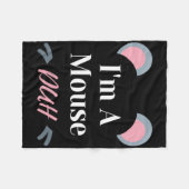 Ich bin ein Mouse Duh Easy Halloween Kostüm Funny Fleecedecke (Vorderseite (Horizontal))