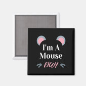 Ich bin ein Mouse Duh Easy Halloween Kostüm Funny Magnet (Vorderseite/Rückseite)