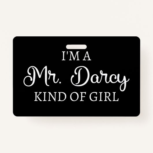 Ich bin ein Mr. Darcy Art Mädchen I Ausweis (Vorderseite)