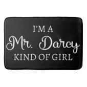 Ich bin ein Mr. Darcy Art Mädchen I Badematte (Vorderseite)