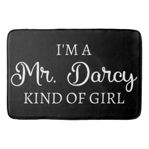Ich bin ein Mr. Darcy Art Mädchen I Badematte
