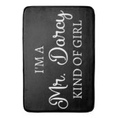 Ich bin ein Mr. Darcy Art Mädchen I Badematte (Vorderseite Vertikal)