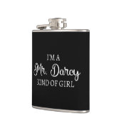 Ich bin ein Mr. Darcy Art Mädchen I Flachmann (Links)