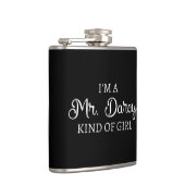 Ich bin ein Mr. Darcy Art Mädchen I Flachmann (Rechts)