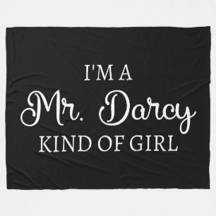 Ich bin ein Mr. Darcy Art Mädchen I Fleecedecke