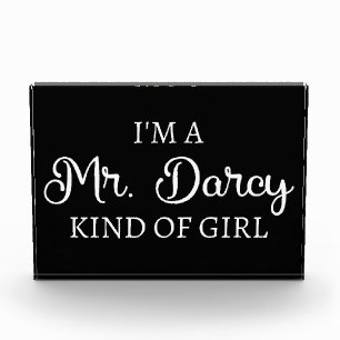 Ich bin ein Mr. Darcy Art Mädchen I Fotoblock