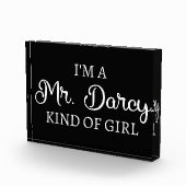 Ich bin ein Mr. Darcy Art Mädchen I Fotoblock (Rechts)