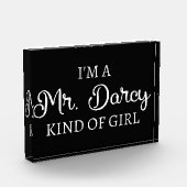 Ich bin ein Mr. Darcy Art Mädchen I Fotoblock (Links)