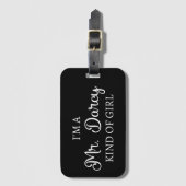 Ich bin ein Mr. Darcy Art Mädchen I Gepäckanhänger (Vorderseite Vertikal)