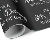 Ich bin ein Mr. Darcy Art Mädchen I Geschenkpapier (Rolleneckpunkt)