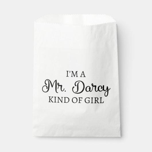 Ich bin ein Mr. Darcy Art Mädchen I Geschenktütchen (Vorderseite)