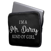 Ich bin ein Mr. Darcy Art Mädchen I Laptopschutzhülle (Vorderseite Links)