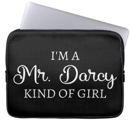 Ich bin ein Mr. Darcy Art Mädchen I Laptopschutzhülle