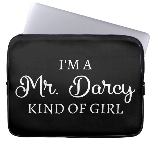 Ich bin ein Mr. Darcy Art Mädchen I Laptopschutzhülle (Vorderseite)