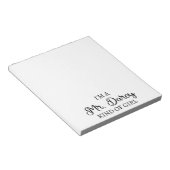 Ich bin ein Mr. Darcy Art Mädchen I Notizblock (angewinkelt)