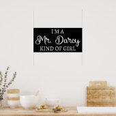 Ich bin ein Mr. Darcy Art Mädchen I Poster (Küche)