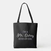 Ich bin ein Mr. Darcy Art Mädchen I Tasche (Rückseite)