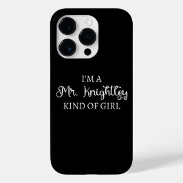 Ich bin ein Mr. Knightley-Typ Mädchen I Case-Mate iPhone 14 Pro Hülle