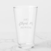 Ich bin ein Mr. Knightley-Typ Mädchen I Glas (Rückseite)