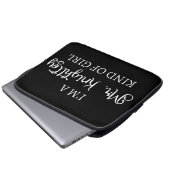 Ich bin ein Mr. Knightley-Typ Mädchen I Laptopschutzhülle (Vorne Knopf)