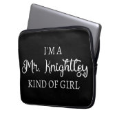 Ich bin ein Mr. Knightley-Typ Mädchen I Laptopschutzhülle (Vorderseite Links)