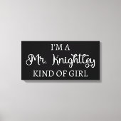 Ich bin ein Mr. Knightley-Typ Mädchen I Leinwanddruck (Vorderseite)