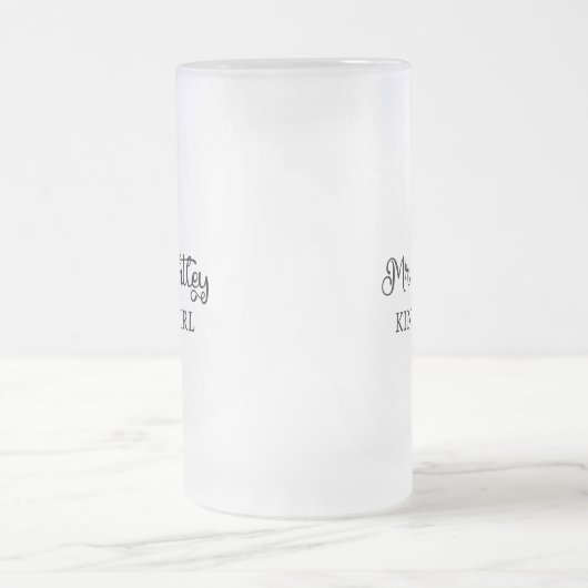 Ich bin ein Mr. Knightley-Typ Mädchen I Mattglas Bierglas (Mittel)