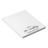 Ich bin ein Mr. Knightley-Typ Mädchen I Notizblock (angewinkelt)