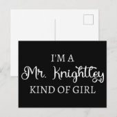 Ich bin ein Mr. Knightley-Typ Mädchen I Postkarte (Vorne/Hinten)
