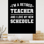 Ich bin ein müder Lehrer Poster (Küche)