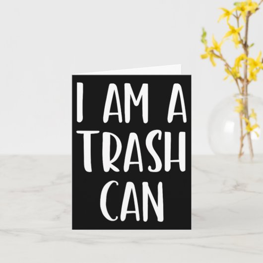 Ich bin ein Mülleimer Halloween Ich bin einfach Ko Karte (Gelbe Blume)