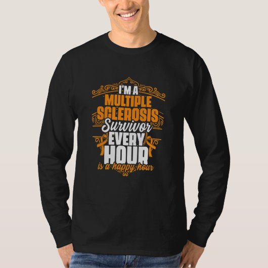 Ich bin ein Multiple-Sklerose-Überlebender Unterst T-Shirt (Vorderseite)