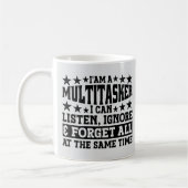 Ich bin ein Multitasker, dem ich zuhören kann, das Kaffeetasse (Links)