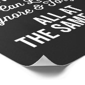 Ich bin ein Multitasker, den ich ignorieren und Al Poster (Ecke)