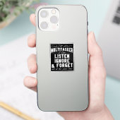Ich bin ein Multitasker, den ich ignorieren und ve Aufkleber (Telefon)