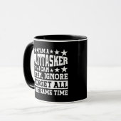 Ich bin ein Multitasker Funny Gag Sarcastic Redewe Tasse (Vorderseite Links)