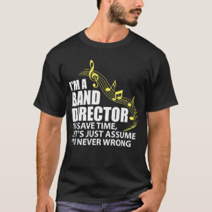 Ich bin ein Musikfreund Band-Direktorn-Funny T-Shirt
