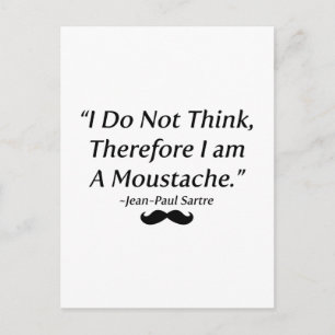 Ich bin ein Mustache Postkarte