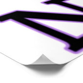 Ich bin ein nachts liegender Flügel des Drachenkla Poster (Ecke)